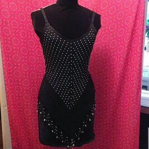 Crochet And Silver Studded Tank Top with Fringe